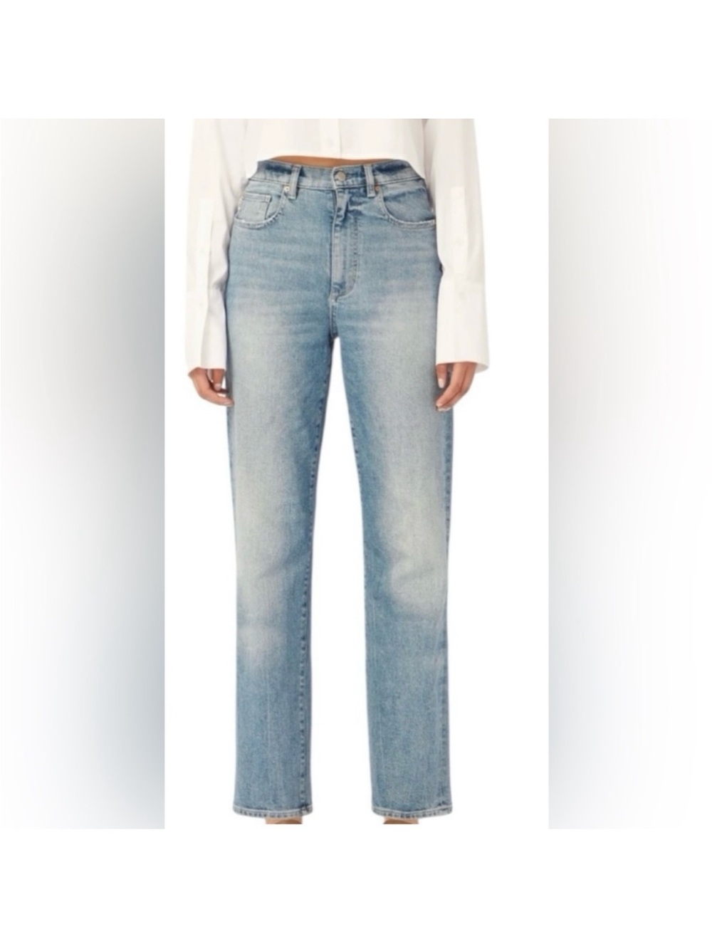 DL1961 Size 27 Enola Cigarette Ultra High Rise Blue Denim Jeans Excellent Cond